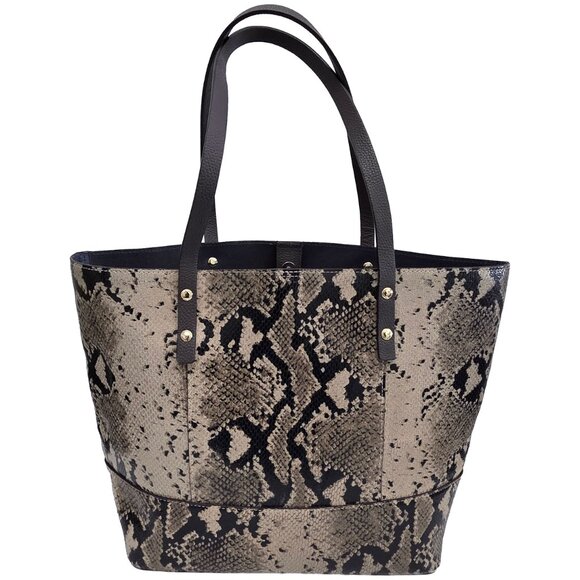 Cole Haan Snakeskin Print Tote - Picture 2 of 9